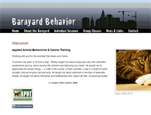 Tablet Screenshot of barnyardbehavior.com